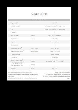Motorok Kubota V3300-E2B