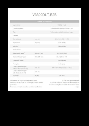 Motorok Kubota V3300DI-T-E2B