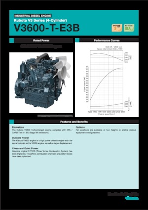 Motorok Kubota V3600-T-E3B