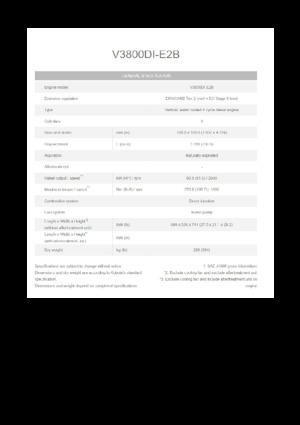 Motorok Kubota V3800DI-E2B