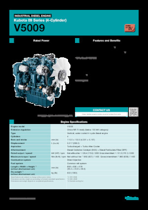 Motorok Kubota V5009