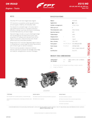 Motorok FPT Industrial XCursor13 NG (353 kW)