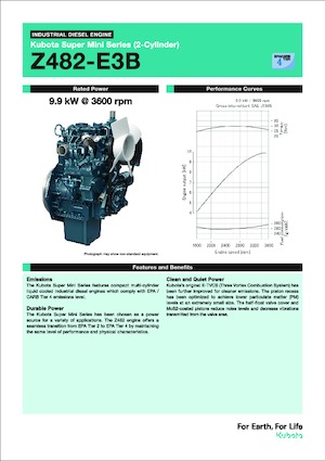 Motorok Kubota Z482-E3B