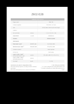 Motorok Kubota Z602-E2B