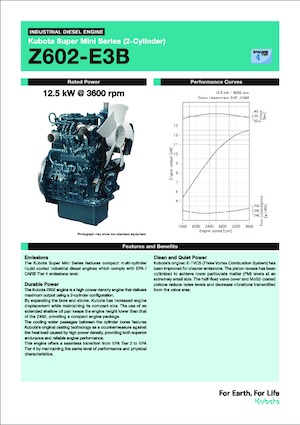 Motorok Kubota Z602-E3B