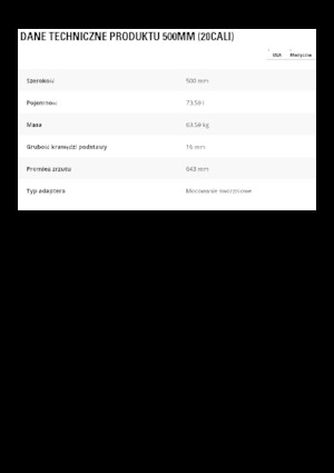 Korókanalak Caterpillar 500 MM