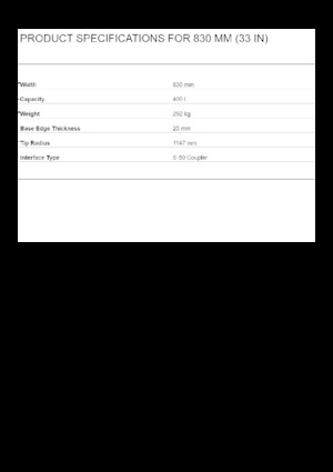 Korókanalak Caterpillar 830 MM