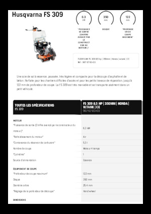 Burkolatvágók Husqvarna FS 309