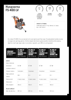Burkolatvágók Husqvarna FS 400 LV