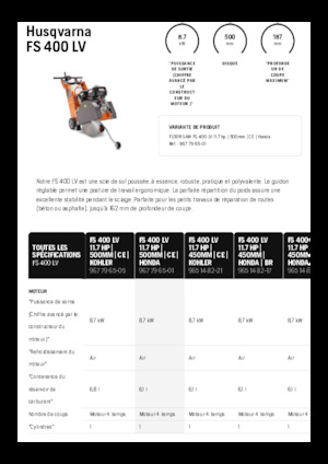 Burkolatvágók Husqvarna FS 400 LV