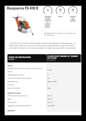 Burkolatvágók Husqvarna FS 410 D