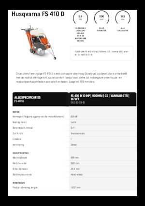 Burkolatvágók Husqvarna FS 410 D