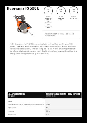 Burkolatvágók Husqvarna FS 500 E