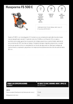 Burkolatvágók Husqvarna FS 500 E