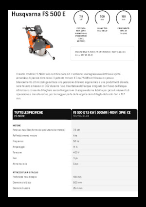 Burkolatvágók Husqvarna FS 500 E