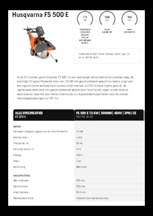 Burkolatvágók Husqvarna FS 500 E