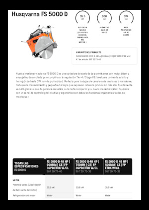 Burkolatvágók Husqvarna FS 5000 D