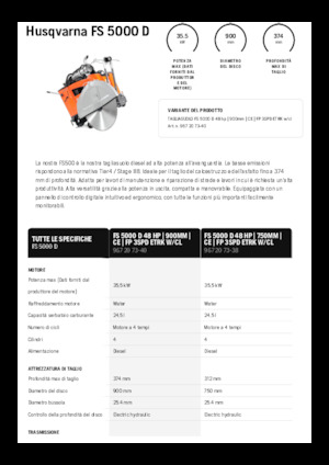 Burkolatvágók Husqvarna FS 5000 D