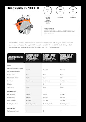 Burkolatvágók Husqvarna FS 5000 D