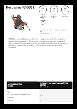 Burkolatvágók Husqvarna FS 600 E