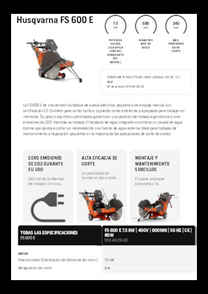 Burkolatvágók Husqvarna FS 600 E