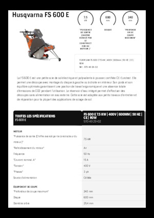 Burkolatvágók Husqvarna FS 600 E