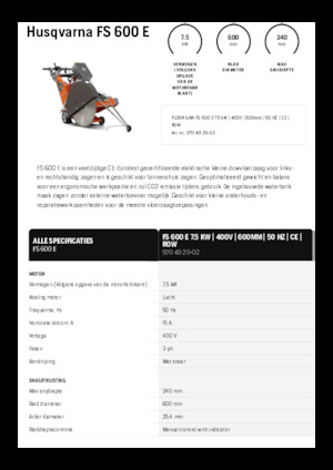 Burkolatvágók Husqvarna FS 600 E