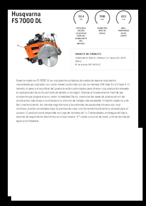 Burkolatvágók Husqvarna FS 7000 DL