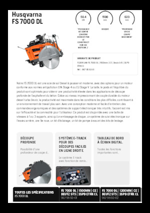 Burkolatvágók Husqvarna FS 7000 DL