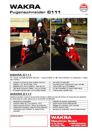 Burkolatvágók WAKRA C 111