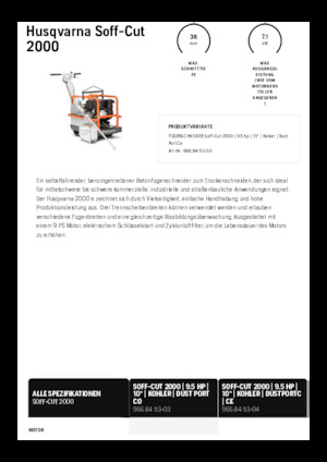 Burkolatvágók Husqvarna Soff-Cut® 2000