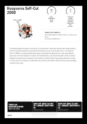Burkolatvágók Husqvarna Soff-Cut® 2000