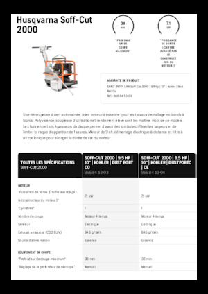 Burkolatvágók Husqvarna Soff-Cut® 2000