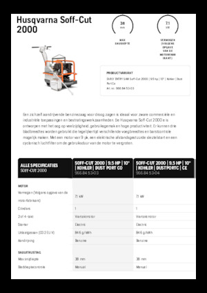 Burkolatvágók Husqvarna Soff-Cut® 2000