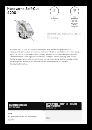 Burkolatvágók Husqvarna Soff-Cut® 4200