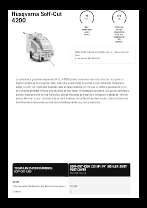 Burkolatvágók Husqvarna Soff-Cut® 4200