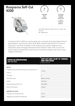 Burkolatvágók Husqvarna Soff-Cut® 4200