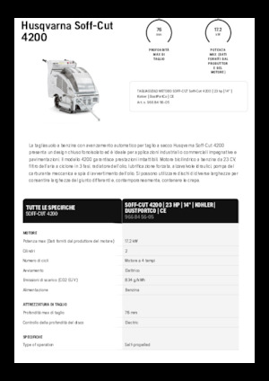 Burkolatvágók Husqvarna Soff-Cut® 4200