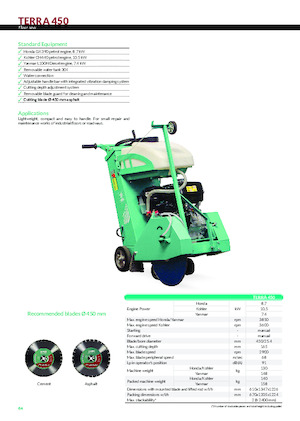 Burkolatvágók Imer Terra 450