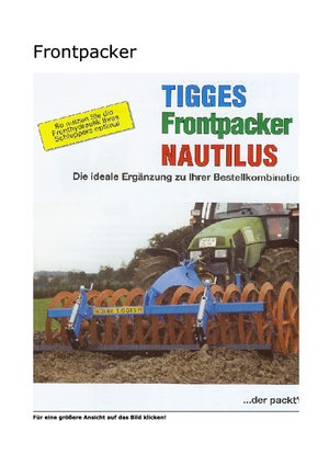 Elmunkálók Tigges Nautilus 740