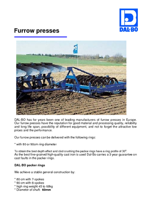 Elmunkálók DAL-BO UP 3,15