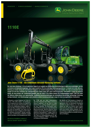 Kiközelítők John Deere 1110 E