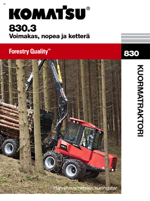 Kiközelítők Komatsu 830.3