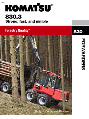 Kiközelítők Komatsu 830.3