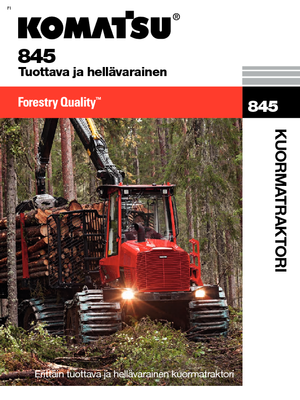 Kiközelítők Komatsu 845