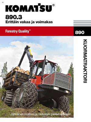 Kiközelítők Komatsu 890.3