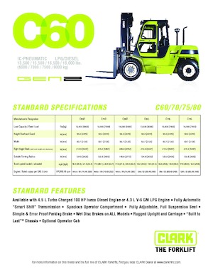 Dízel targoncák Clark C 80 D