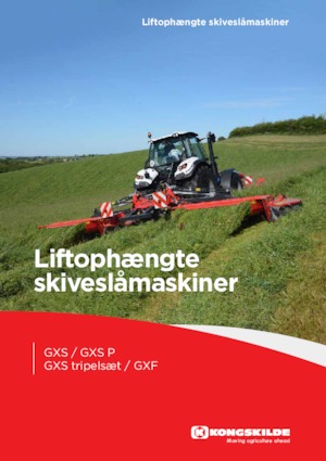 Elölre szerelhető kaszák - tárcsa és cond. Kongskilde GXF 3605 P