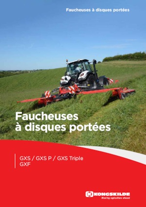 Elölre szerelhető kaszák - tárcsa és cond. Kongskilde GXF 3605 P