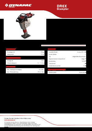 Benzines és dízel dönglők Dynapac DR6X 